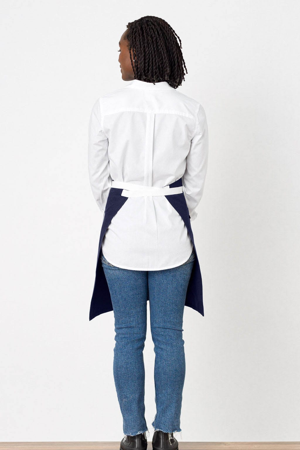 Server Waist Apron, Navy Blue, Rear View, Industry Pricing, Quick Ship, Industry Pricing