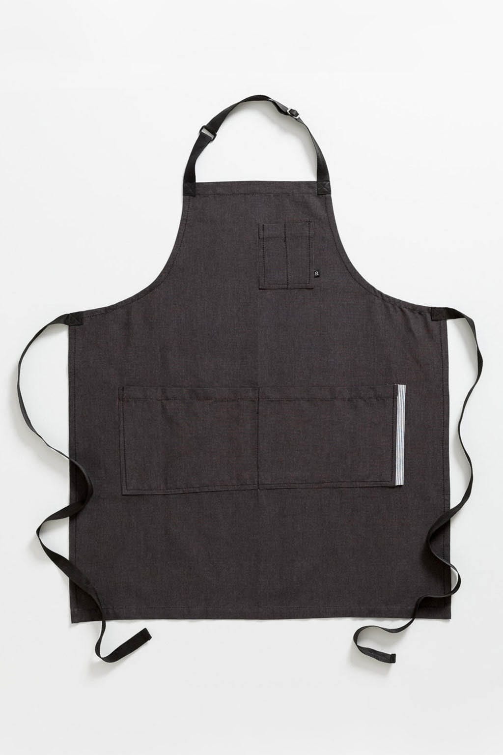 Classic Chef Apron, Cotton, Black, Black Straps, Volume Discounts, 5-Star Reviews, Affordable