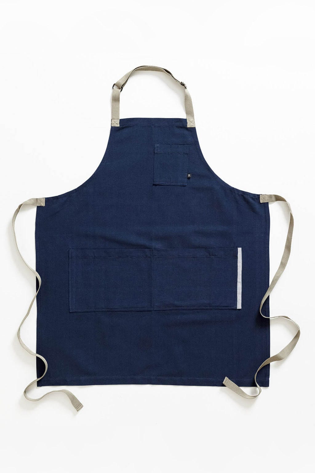 Classic Chef Apron, Cotton Canvas, Navy Blue, Pockets, Premium Quality, Quick Ship, Bulk Pricing, Men and Women