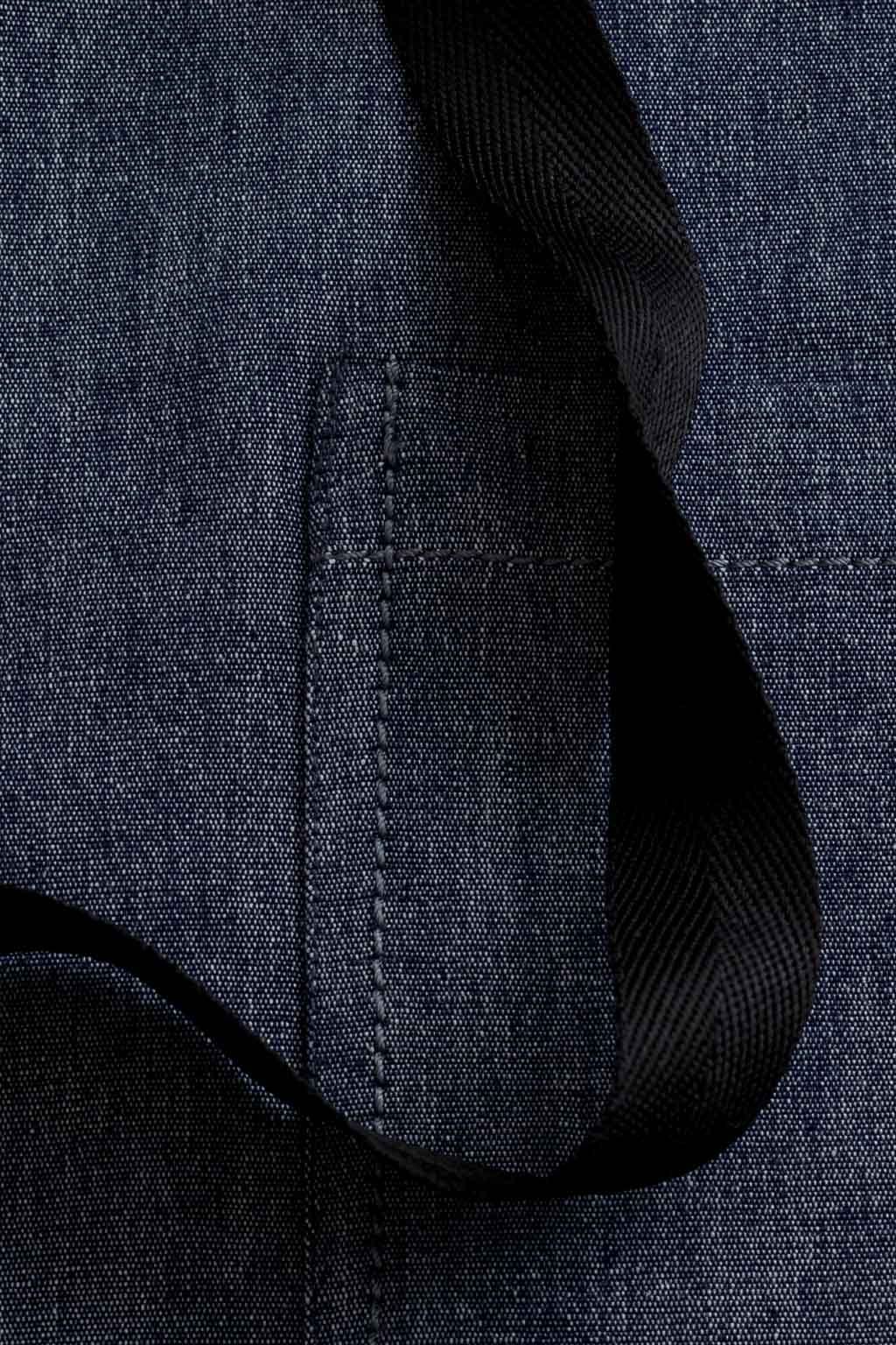 All-Day Comfort Crossback Chef Apron, Cotton Canvas, Pockets, Blue Denim, Detail, Professional Quality