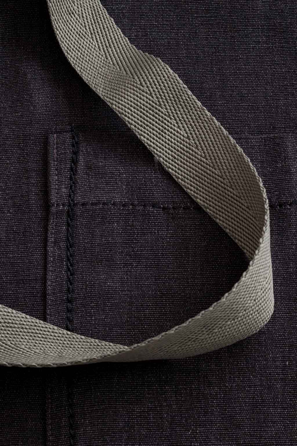 Classic Chef Apron, Cotton Canvas, Black, Detail, Industry Pricing, Wholesale, Pro Quality