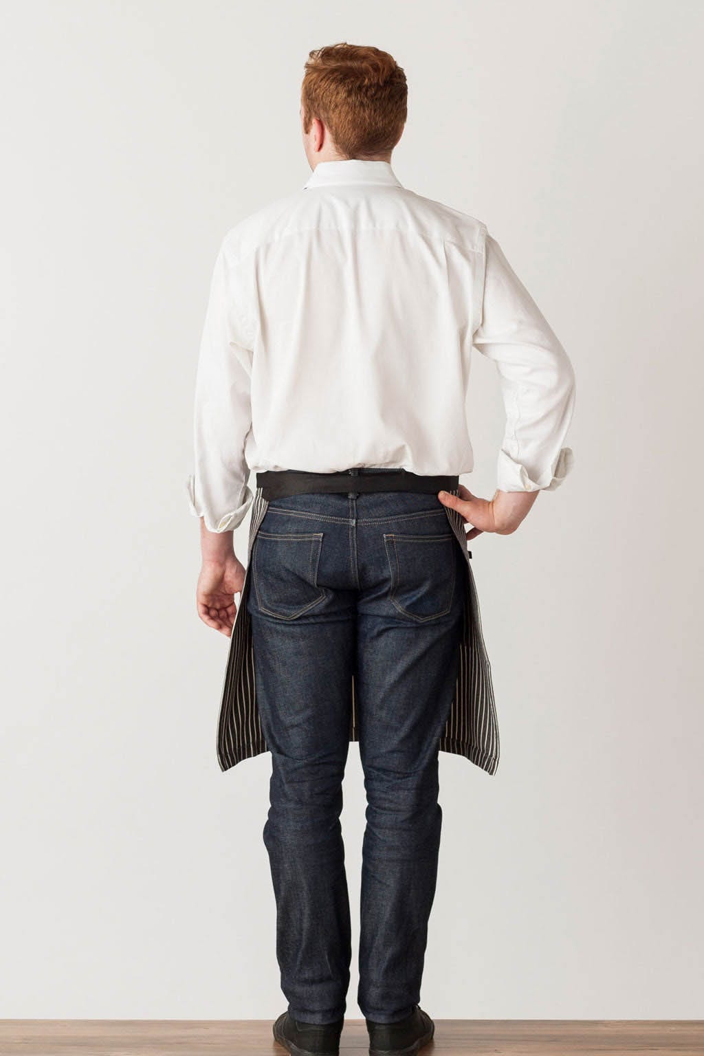Server Half Apron, Stripes, Rear View, Quick Ship, Pro Quality