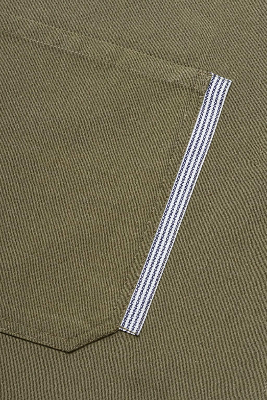 Server Waist Apron, Wrinkle Resistant, Olive Green, Pocket Detail, Wholesale