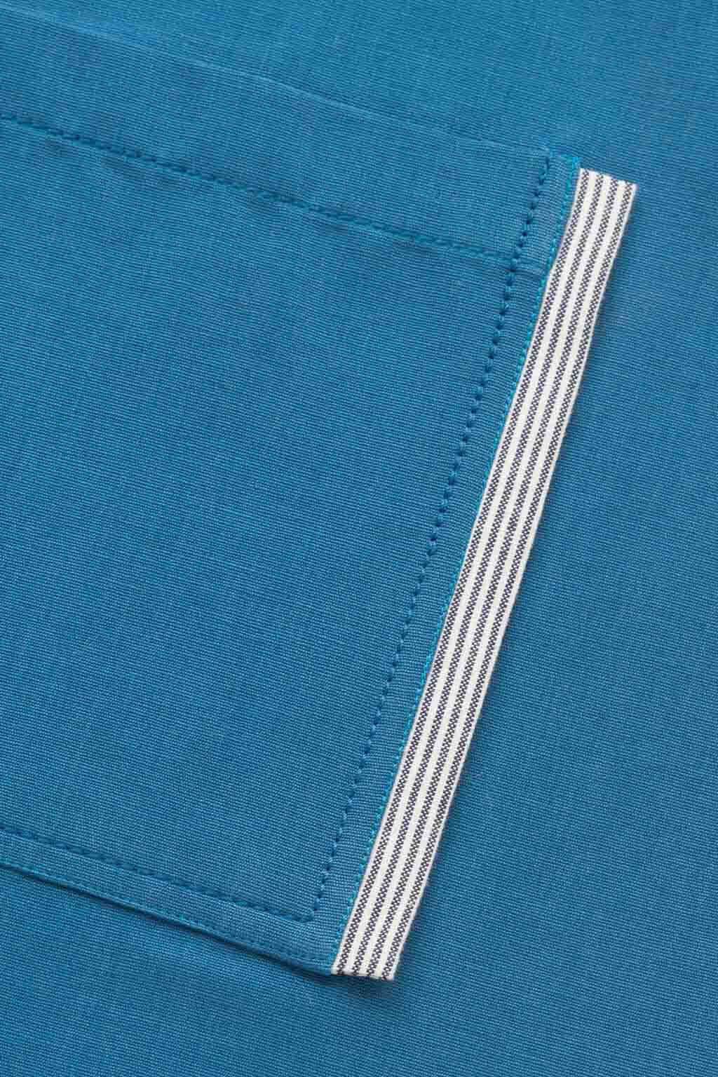 Crossback Chef Apron, Cotton, Seaside Blue, Pocket Detail, Premium Quality, 5-Star Reviews, Bulk Pricing