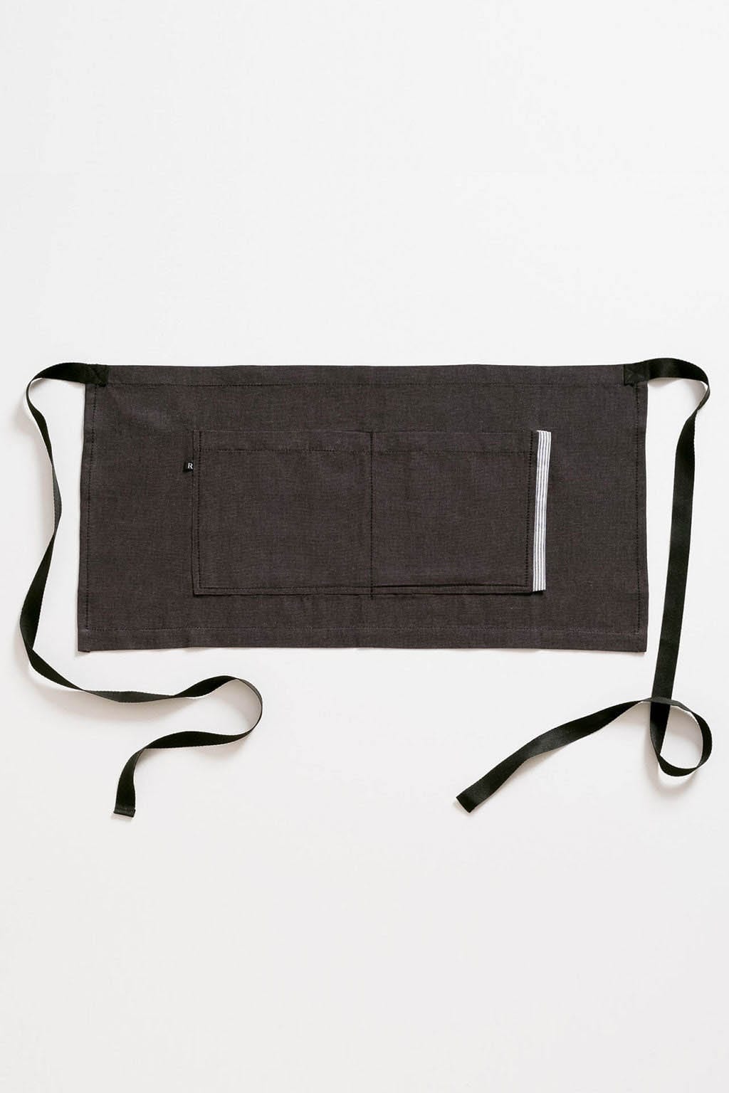Server Waist Apron, Cotton, Black, Premium Quality, Cafes, Hotels, Restaurant Supplier