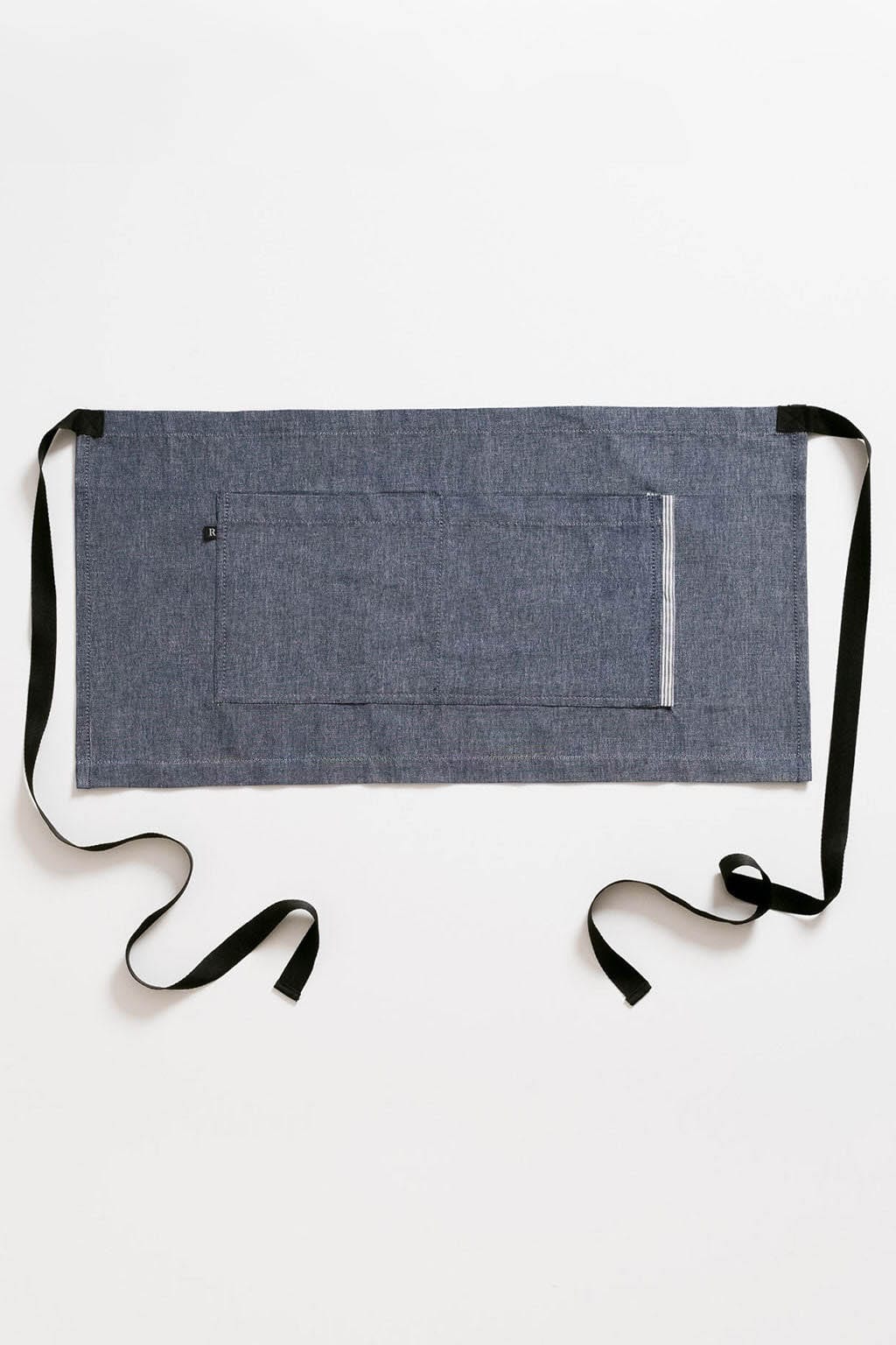 Bistro Server Half Apron, Cotton, Blue Jean Denim, Top Quality, 5-Stars, Short Size