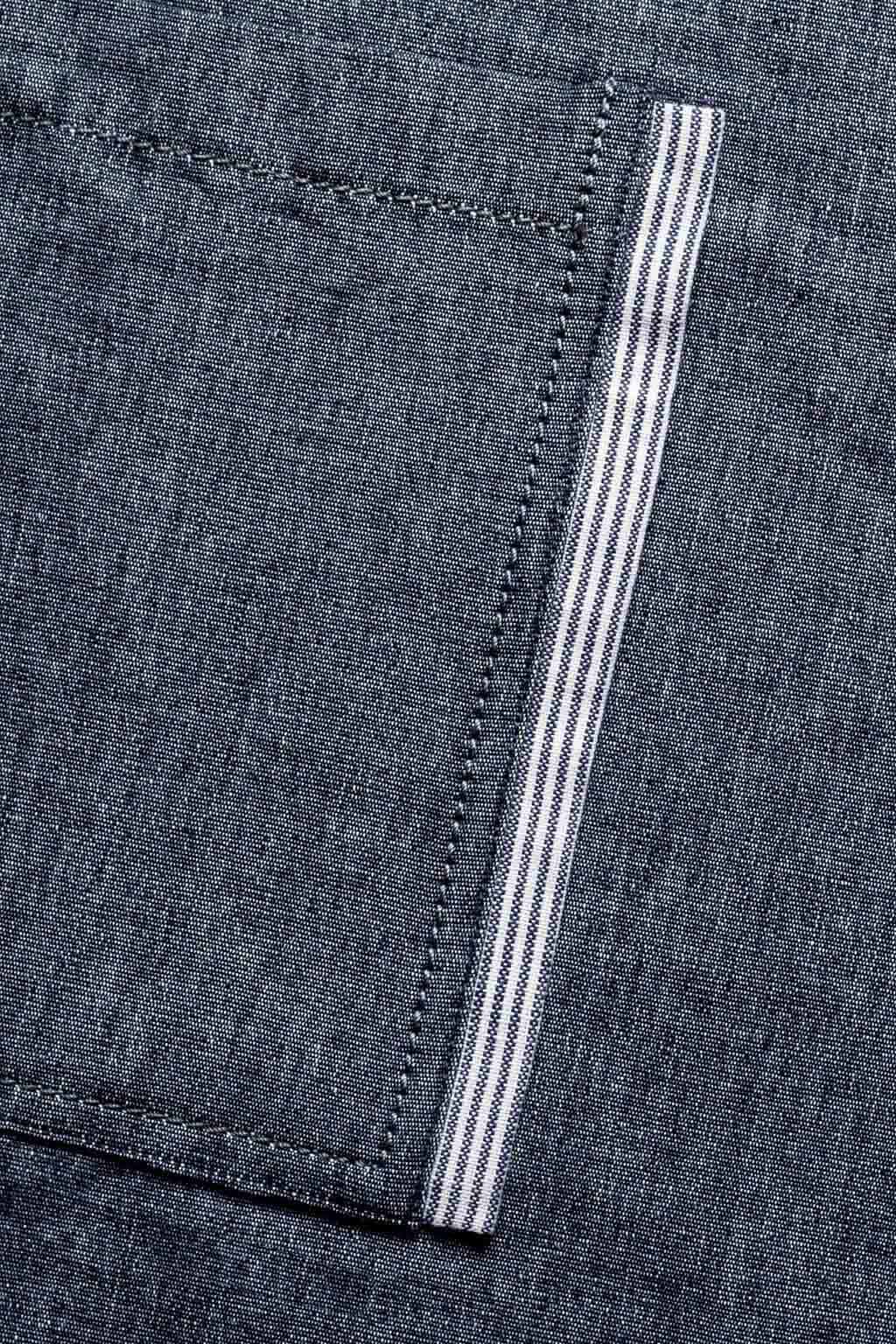 Crossback Chef Apron, Cotton, Blue Denim, Pocket Detail, Industry Pricing, 5-Star Reviews