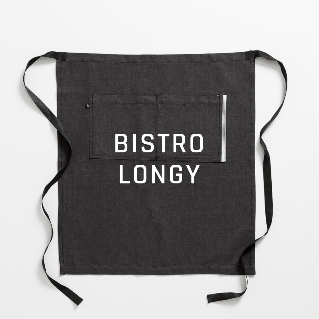 Reluctant Threads Bistro Longy Waist Apron, our longest style for more formal restaurants. Bulk discounts auto-apply in cart.