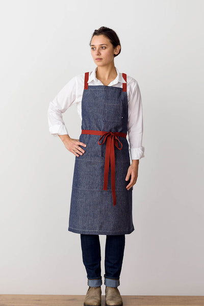 Cross back chef apron sales