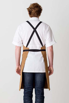 Cross Back Chef Apron Ochre Work Comfortable Reluctant Threads Best Reviews