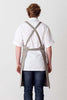 Cross Back Apron Tan Beige Tasteful Reluctant Threads Comfortable for Chefs Bakers