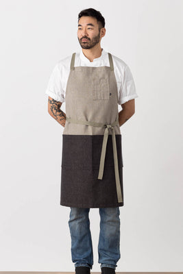 Cross-Back Chef Apron Men Women Modern Tan, Black, Cool, Comfortable, Restaurant Quality Best Reviews Industry Pricing