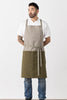 Cross-Back Chef Men's Apron, Olive Green and Tan, Two Tone, Comfortable, Restaurant Quality Unisex, Wholesale pricing