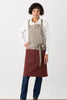 Cross-Back Chef Apron, Burgundy Maroon Red, Tan, Comfortable for Neck and Shoulders, Restaurant Quality Best Reviews, Industry Pricing, Men, Women